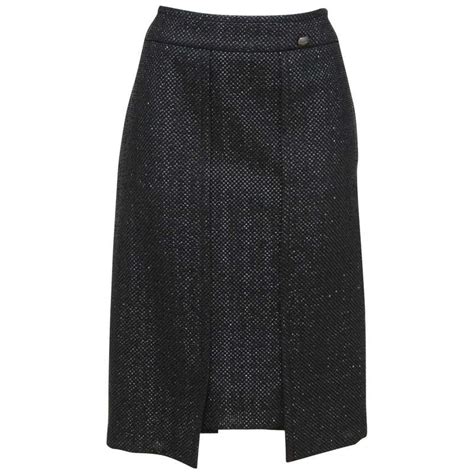 chanel leather mini skirt|chanel skirt price.